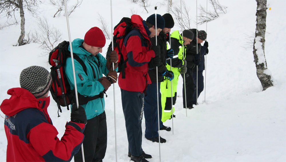 Snøskredøvelse på Hamlagrø